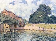 Alfred Sisley Brucke von Hampton Court painting